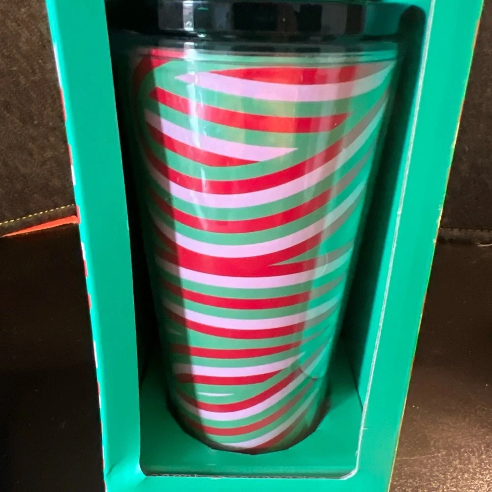 Starbucks Cold Brew Tumbler 16 oz Holiday Gift Set w/‎ Coffee Pod & 3 Straws NEW